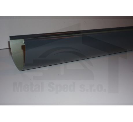 Hliníkový žľab 330 x 4000 Antracitový (Ral 7016)