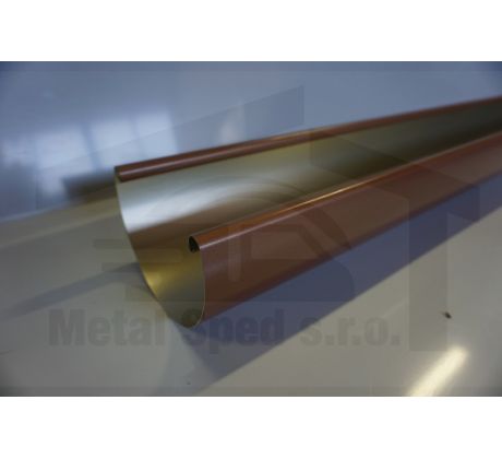 Hliníkový žľab 330 x 4000 Hnedý (Ral 8011)