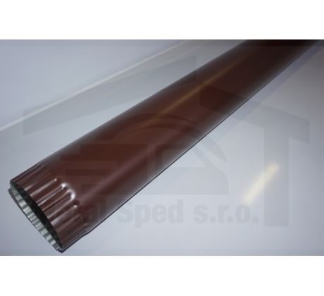 Hliníková zvodová rúra 330 x 2000 Tmavohnedá (Ral 8017)