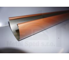 Hliníkový žľab 330 x 2000 Medenohnedý (Ral 8003)