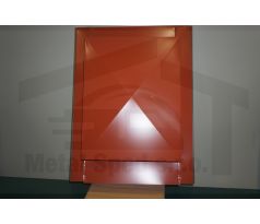 Strešný výlez hliníkový Červený Ral 3016  (vnútorný rozmer 41x53cm)