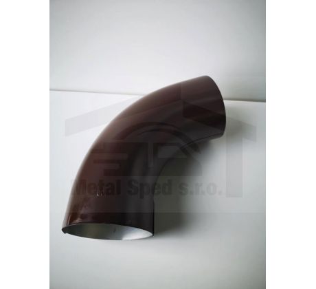 Hliníkové koleno 100/72 Tmavohnedé (Ral 8017)