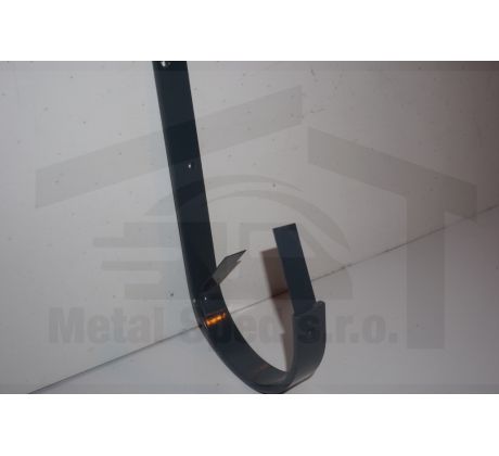 Hák rovný 250 Antracitový (Ral 7016)