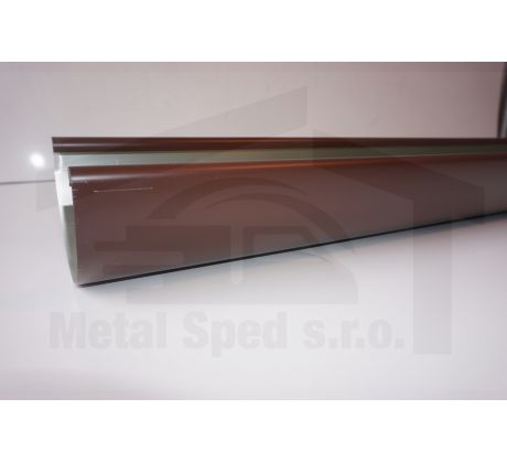 Hliníkový žľab 250 x 2000 Tmavohnedý (Ral 8017