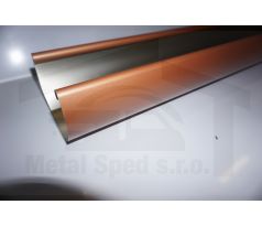 Hliníkový žľab 250 x 2000 Medenohnedý (Ral 8003)