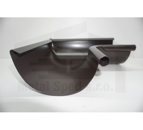 Oceľový roh vnútorný 330 Tmavohnedý KJG (Ral 8028)