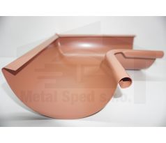 Oceľový roh vnútorný 330 Tehločervený KJG (Ral 8004)