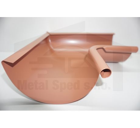 Oceľový roh vnútorný 330 Tehločervený KJG (Ral 8004)