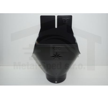 Oceľový kotlík 330 Čierny KJG (Ral 9005)