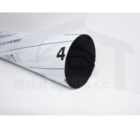 Oceľová zvodová rúra 330x3000 Čierna KJG   (Ral 9005