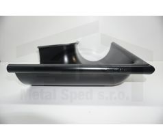 Oceľový roh vonkajší 330 Čierny KJG (Ral 9005)