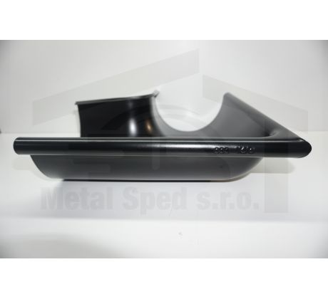 Oceľový roh vonkajší 330 Čierny KJG (Ral 9005)